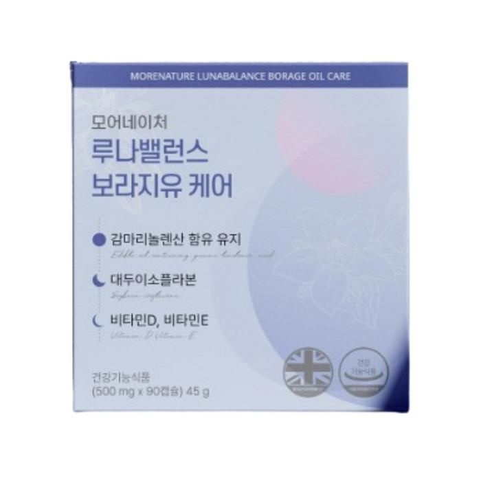 [단비] 모어네이처 루나밸런스 보라지유 케어 90캡슐 x 1박스