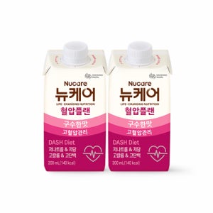[본사공식몰] 뉴케어 혈압플랜 200ml (48팩) 대상웰라이프 고혈압 환자 영양식 시니어 부모님 영양조제식품 영양식