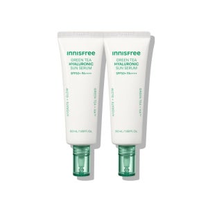 이니스프리 그린티 히알루론산 진정 수분 선세럼 SPF50+ PA++++ 50mL 2개