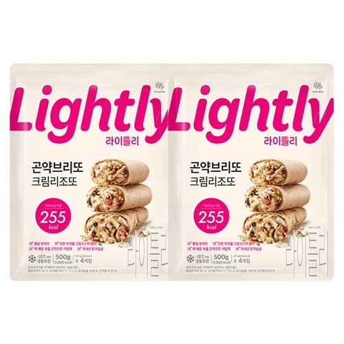 <b>라이틀리</b> 곤약브리또 크림리조또 500g(4입) x 2개