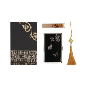 프리미엄 한국애 수공예명함집 반딧불 LED USB메모리 32GB EU250G 세트