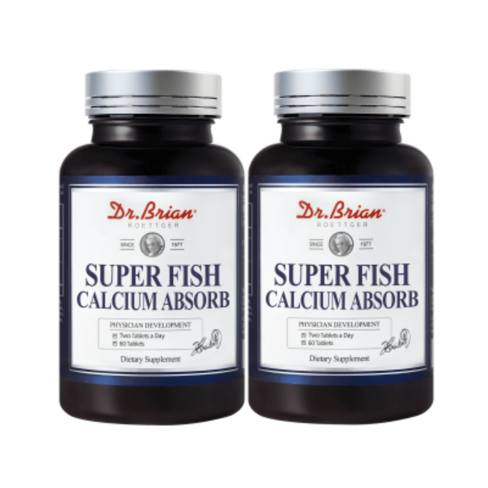닥터브라이언 칼슘 슈퍼 피쉬 앱솔브 비타민D 1200mg 60정 2개