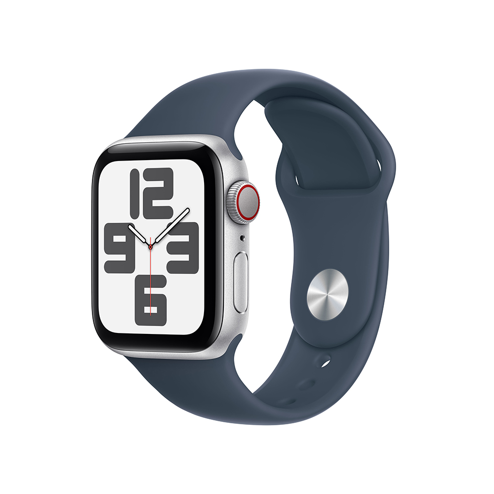 Apple 애플워치 워치 SE 2세대 2024년형 GPS 실버, 40mm, 데님 스포츠 밴드