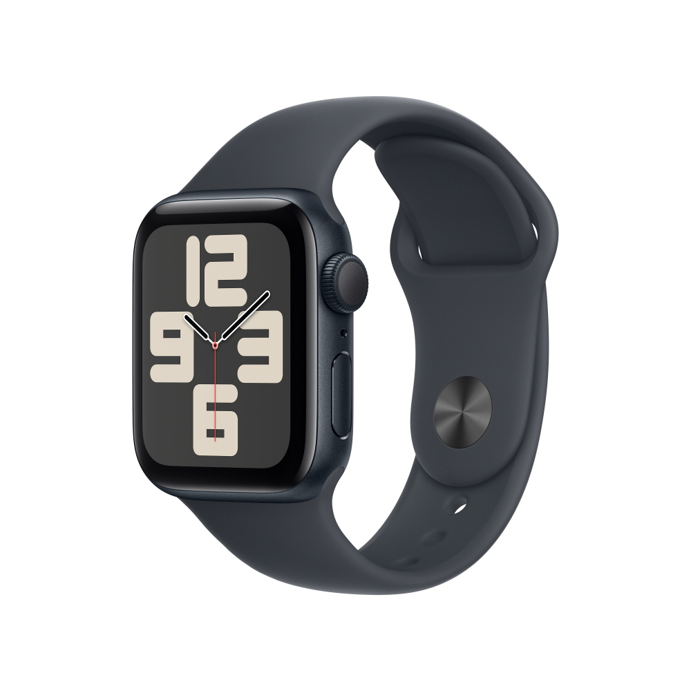 Apple 애플워치 워치 SE 2세대 2024년형 GPS 미드나이트, 40mm, 미드나이트 스포츠 밴드 최저가