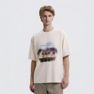 내셔널지오그래픽 [무료교환&반품] N253UTS100 NRN 그래픽 반팔 티셔츠 IVORY