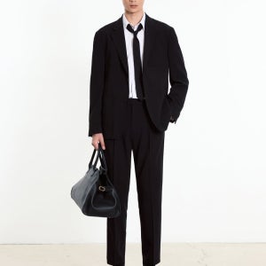 [티엔지티] Wool Blended Tapered-fit Comfort Pants (Black) TNPA5F100BK