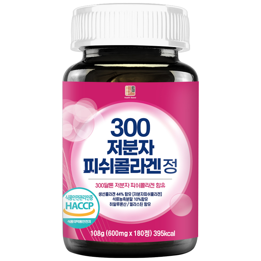 건강중심 300 저분자 피쉬콜라겐 정 600mg x 180정, 1개