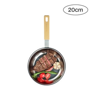 마르쿠진 무연마제 스텐 316 통 5중 후라이팬 20cm