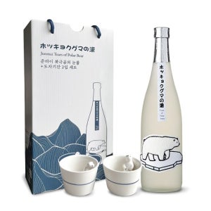 (방문수령)준마이 북극곰의 눈물 720ml 도자기 잔 기획 세트 (선물 추천)