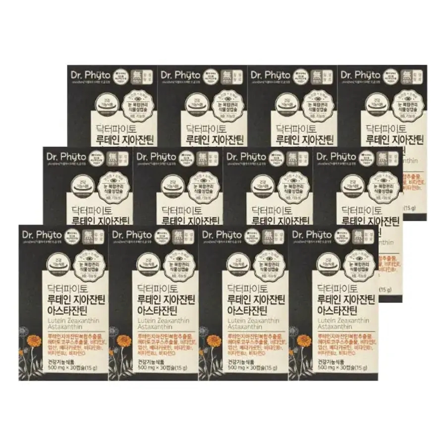 닥터파이토 <b>루테인</b> 지아잔틴 <b>아스타잔틴</b> 눈건강 30캡슐 12박스
