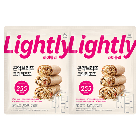 <b>라이틀리</b> 곤약브리또 크림리조또 500g(4입) x 2개