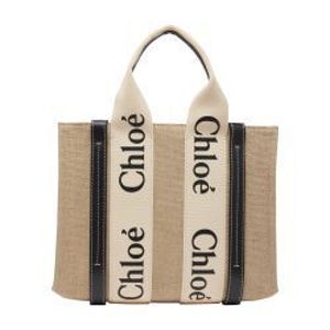 끌로에 스몰 우디 토트백 토트 가방 Small Woody tote bag CHLWA3D2NAVZZZZZ00 white blue 1 35101819