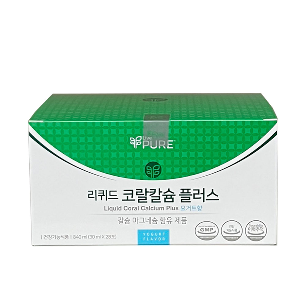 리브퓨어 <b>리퀴드 코랄칼슘플러스</b> 파우치 <b>요거트향</b>  840ml  1개