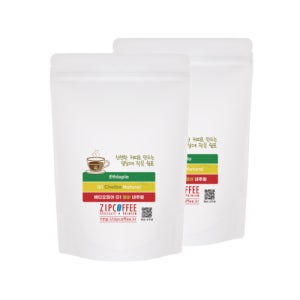 ZIPCOFFEE 에티오피아 G1 예가체프 첼바 네추럴 당일로스팅 원두 커피 1kg(500g+500g)