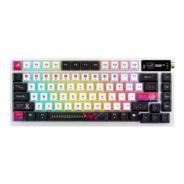 ASUS ROG AZOTH X 75% 무선 기계식 키보드 한글 화이트, Storm축 대표 이미지