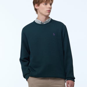 [오늘특가] 헤지스 그린 짜임 면 맨투맨티셔츠