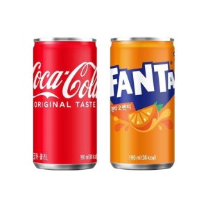 코카콜라 190ml + 환타 오렌지 190ml