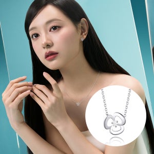 [AK분당점] [스톤헨지] [온라인단독] 러브 듀엣 실버 목걸이 SA25B43T