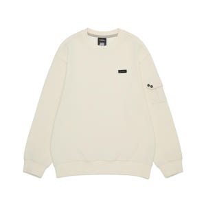 내셔널지오그래픽 키즈 키즈 K253USW830 어드벤처 소매포켓 백그래픽 맨투맨 IVORY