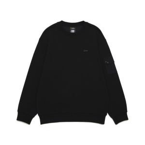 내셔널지오그래픽 키즈 키즈 K253USW830 어드벤처 소매포켓 백그래픽 맨투맨 CARBON BLACK