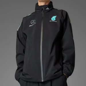 아디다스 메르세데스 벤츠 AMG 페트로나스 F1 팀 메카닉 후드 레인 자켓 바람막이 블랙 JX0760