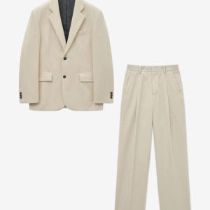 [티엔지티 세트] Corduroy Suit Set-up (Cream) 0TJA5F104CR