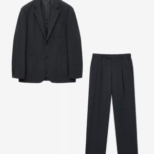 [티엔지티 세트] Wool Blend Comfort Suit Set-up (Dark Grey) 0TJA5F100CG