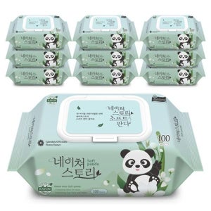 [동원몰 단독특가/쿠팡 리뷰 4만개] 부드러운 가성비 대용량 물티슈 100매 10팩 PAN