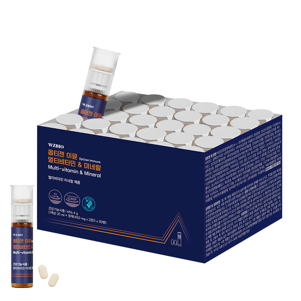 더블유젯바이오 옵티젠 이뮨 멀티비타민 미네랄 (액상 20ml + 정제 450mg x 2정) x 30개입, 1개