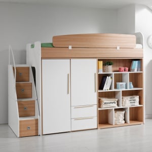 동서가구 디이케아 수납형계단 벙커침대 책장 옷장2세트