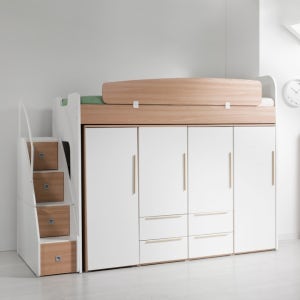 동서가구 멀티 수납 벙커침대 옷장4세트