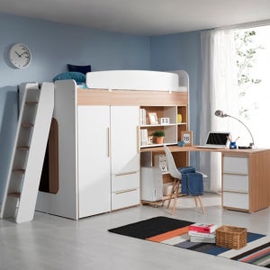 동서가구 디이케아 사다리 벙커침대 H형책상 옷장2세트