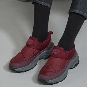 밀레 밀레 여성 하이퍼 패브릭 로우컷 방한화 (버건디)