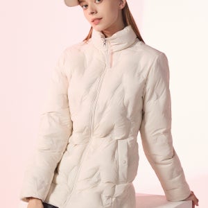 쥬시꾸띄르 쥬씨꾸뛰르골프 여성 핫멜팅튜브다운자켓 여성 (아이보리)