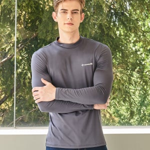 네파 이젠벅 네파 이젠벅 남성 웨어러블 에어로히트 모크넥 웜 베이스레이어 (다크그레이)