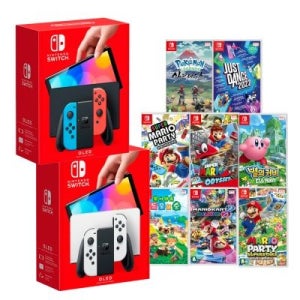 [선물세트]닌텐도 스위치 OLED + 게임팩