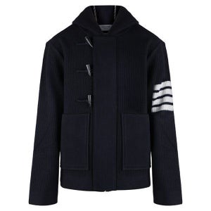 톰브라운 4 바 더블 스티치 자켓 네이비 MKJ107A Y1019 415 23FW 사선 울 더플 270545 999196 78910991