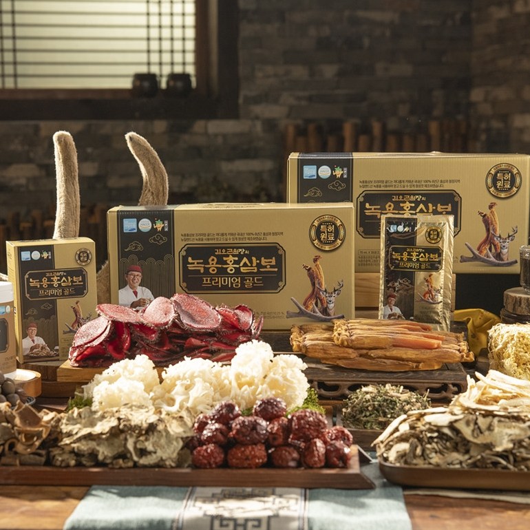 정품 김오곤원장 <b>녹용홍삼</b>보 프리미엄골드 120포 치아튼튼 인사덴탈<b>플러스</b>증정  2.1L  1세트