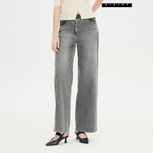 시슬리 배색 포인트 와이드 데님 팬츠 SADP08441