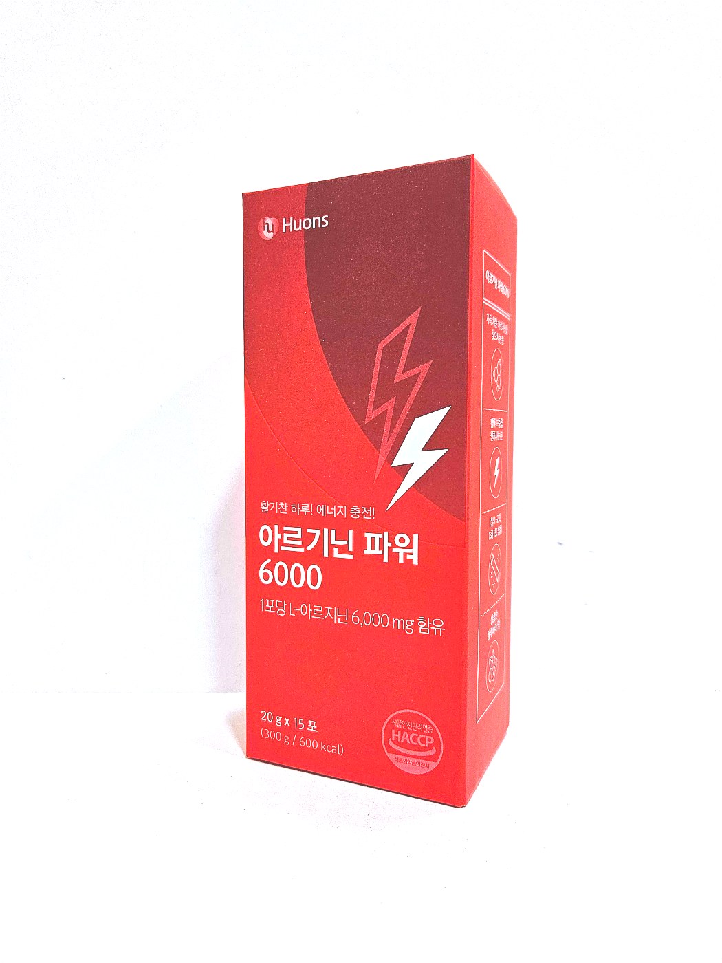 <b>웰파인</b> 휴온스 아르기닌 파워 6000 20g 15포  1개  15회분