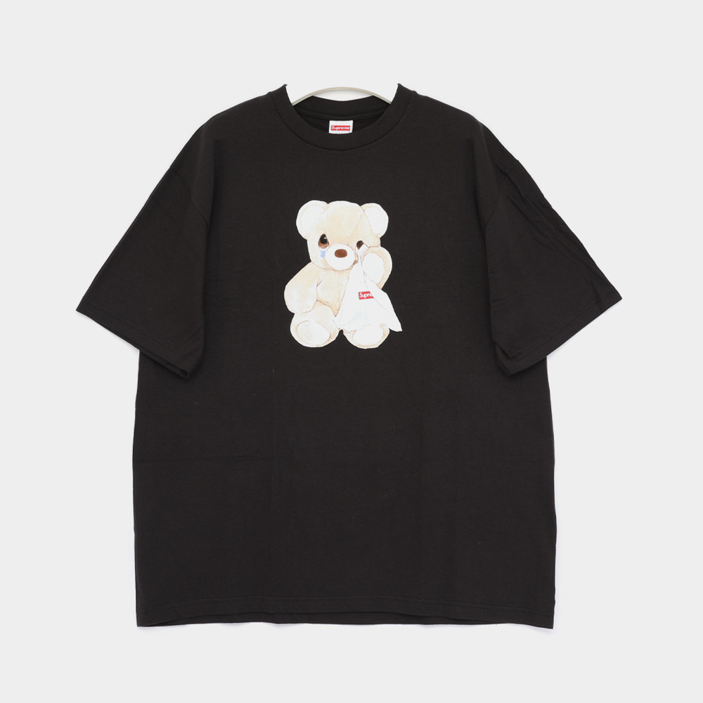 슈프림 레드로고 베어 프린트 반팔 티셔츠 SS25T62