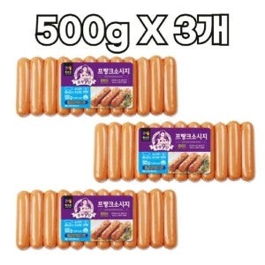 목우촌 목우촌 주부9단 프랑크소세지 500g X 3개 맛있는 아이간식 소시지