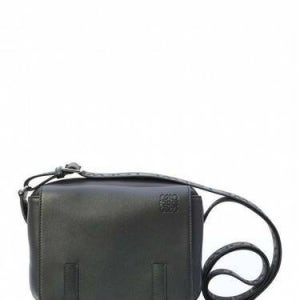 로에베 XS 밀리터리 메신저 백 인 supple 스무스 카프스킨 앤 자카드 메신저백 엑스스몰 B553A72X27 1100 /1 (10055)