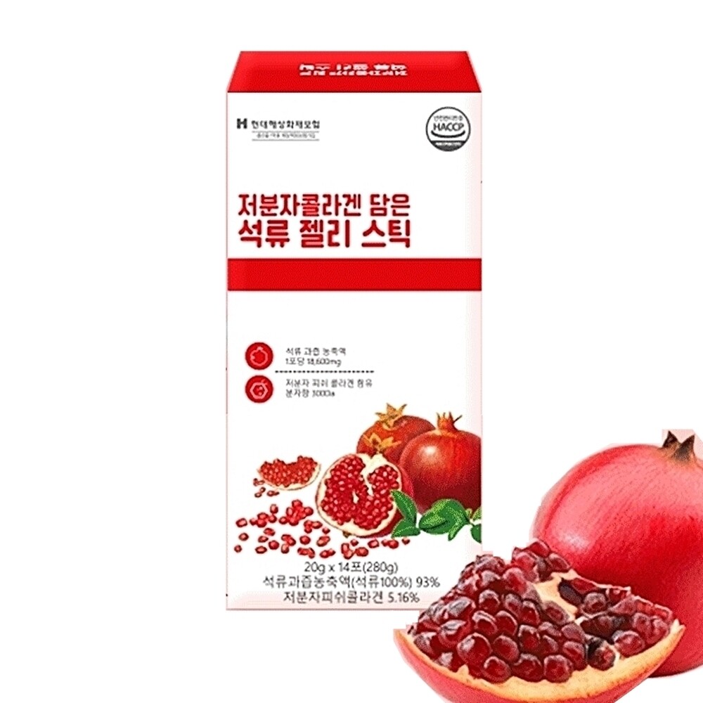 <b>저분자 피쉬콜라겐</b> <b>담은</b> <b>석류</b>젤리스틱 20g 28포-농축액 진액 히알루론산 이너뷰티