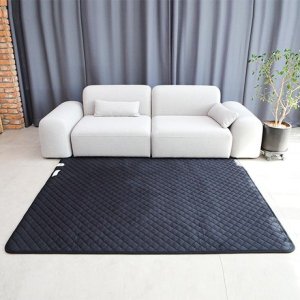 100X180CM 극세사 탄소매트 블랙-온수매트.전기매트.전기장판.온열매트.탄소매트