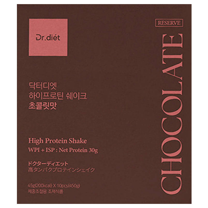 닥터디엣 하이프로틴 초콜릿 단백질 쉐이크 다이어트 성분 분석