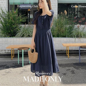 [55-120][밴딩]라임스퀘어 원피스