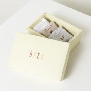 [닥스 액세서리] [여성페이크삭스3족] 면혼방 자수장식 페이크삭스 3족세트 DBSS5F231WT