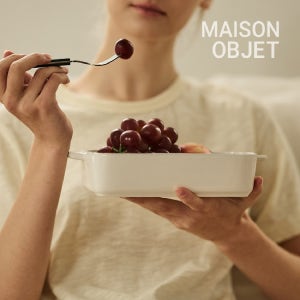 로렌스 크림화이트 양손 사각 그라탕기