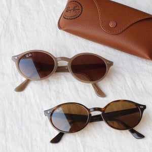 레이밴 RAY-BAN 레이벤 선글라스 RB4315 71073 호피 타원형 뿔테